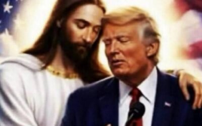 Difunde Trump nueva imagen junto a Jesucristo tras polémica por representación religiosa
