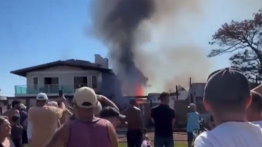 Un avión se estrella contra un restaurante en Brasil; hay 4 muertos