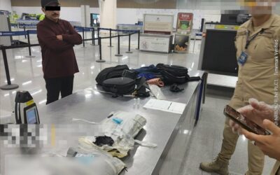 Marina detiene a hombre que transportaba cocaína en el AICM