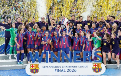 Barcelona golea y se corona campeón en la Champions Femenil