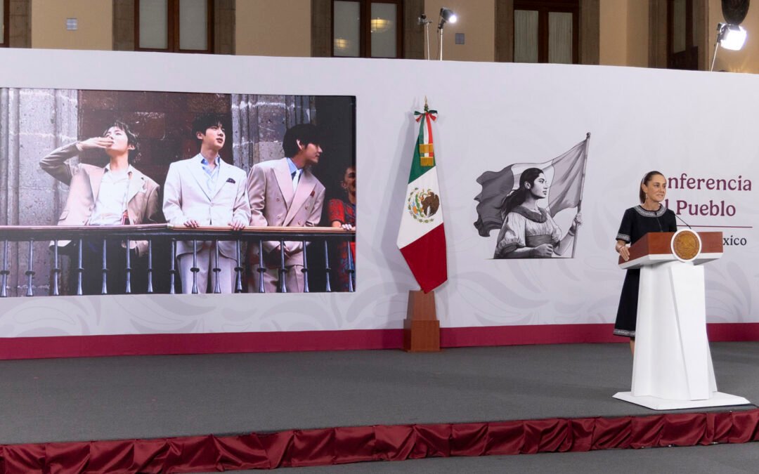 Confirma Sheinbaum que BTS regresará a México en 2027