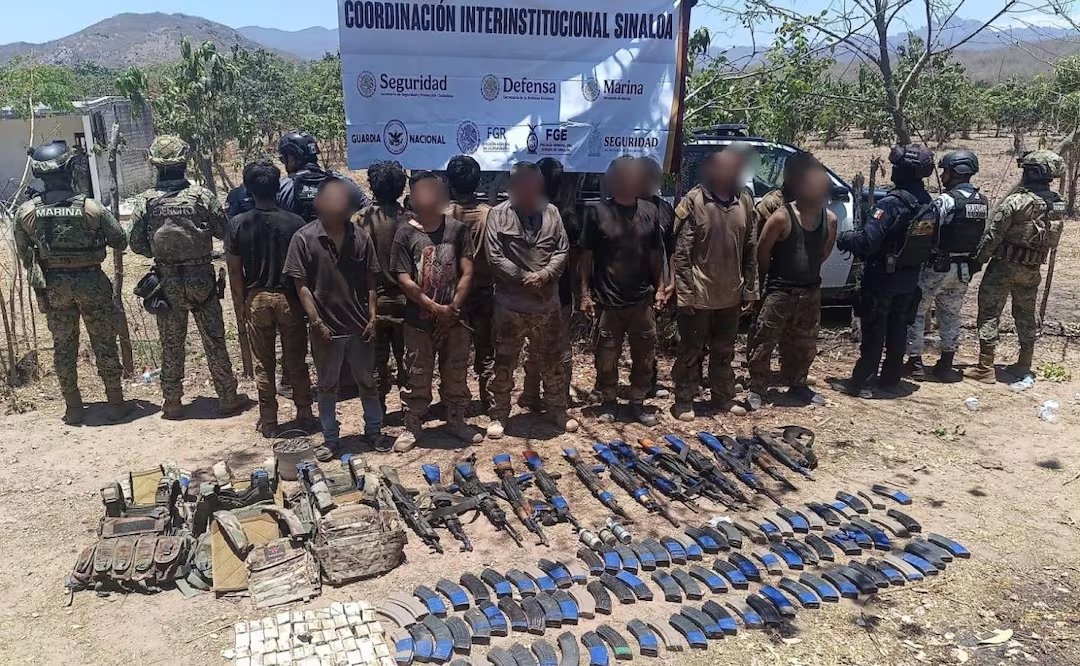 La Marina detiene a 13 presuntos integrantes de “Los Chapitos” tras agresión en Sinaloa