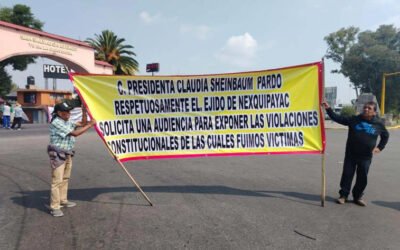 Pobladores bloquean carretera Lechería-Texcoco previo a visita de Sheinbaum