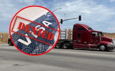Cancelan Visas en EU a cientos de transportista mexicanos en la frontera.