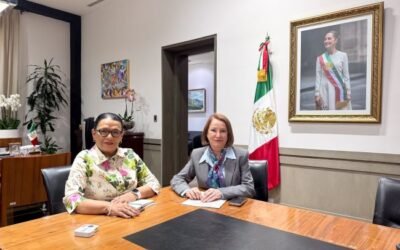 Se reúne Laura Itzel Castillo, con la Secretaría de Gobernación, Rosa Icela Rodríguez