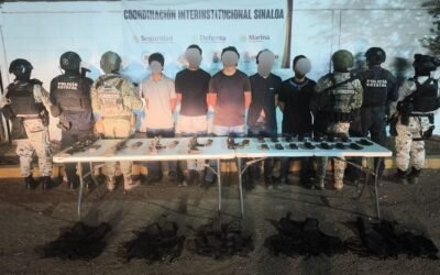 Detienen a 5 civiles armados en fraccionamiento de Culiacán