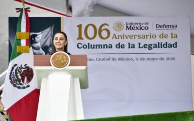 Refrendan las FA su lealtad a la Presidenta Sheinbaum en el patriótico evento realizado por el 106 Aniversario de la “Columna de la Legalidad”.