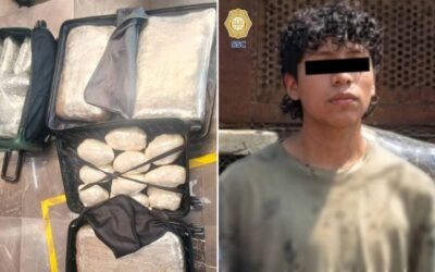 Detienen a joven con 47 kilos de mariguana en la TAPO