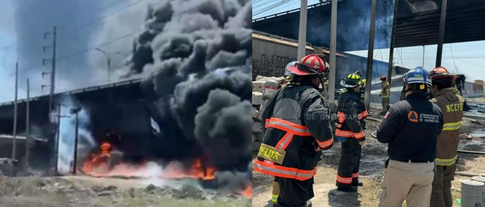 Suman dos muertos y cuatro lesionados tras choque entre tren y pipa en Querétaro
