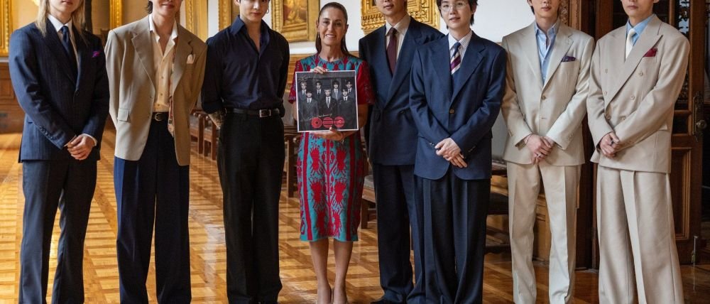 BTS estrenará el detrás de cámaras de su reunión con Sheinbaum en Palacio Nacional