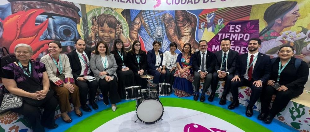 Clara Brugada inaugura el ‘Pabellón de las Utopías’ en el Foro Urbano Mundial 2026 en Azerbaiyán
