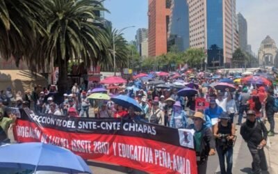 CNTE y jubilados marchan en la CDMX; se esperan 8 concentraciones