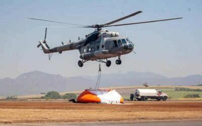 Por falla mecánica Helicóptero de la Marina realiza aterrizaje de emergencia en Mazatlán