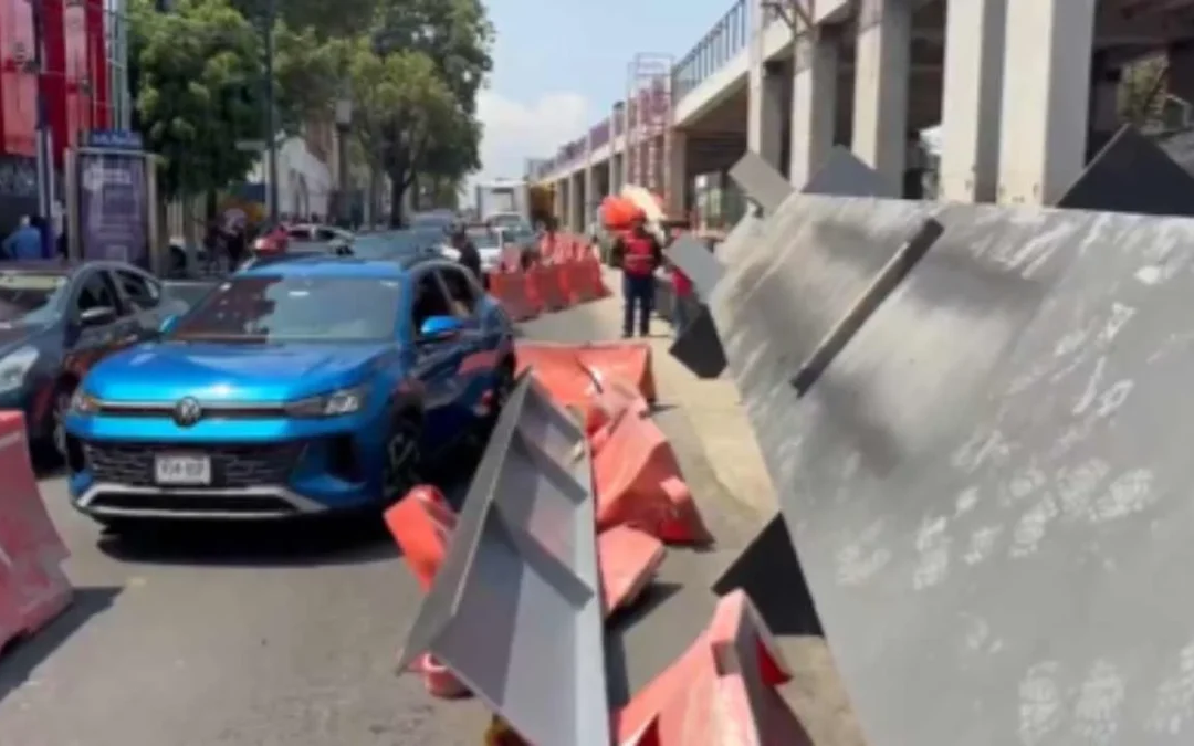‘Desliza’ estructura en Calzada Elevada de Tlalpan