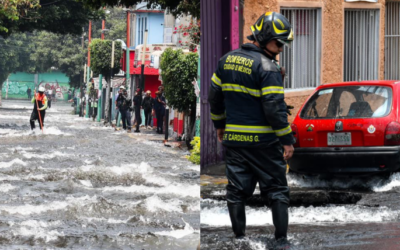 Mega fuga de agua inunda calles de Culhuacán tras ruptura de tubería en Iztapalapa