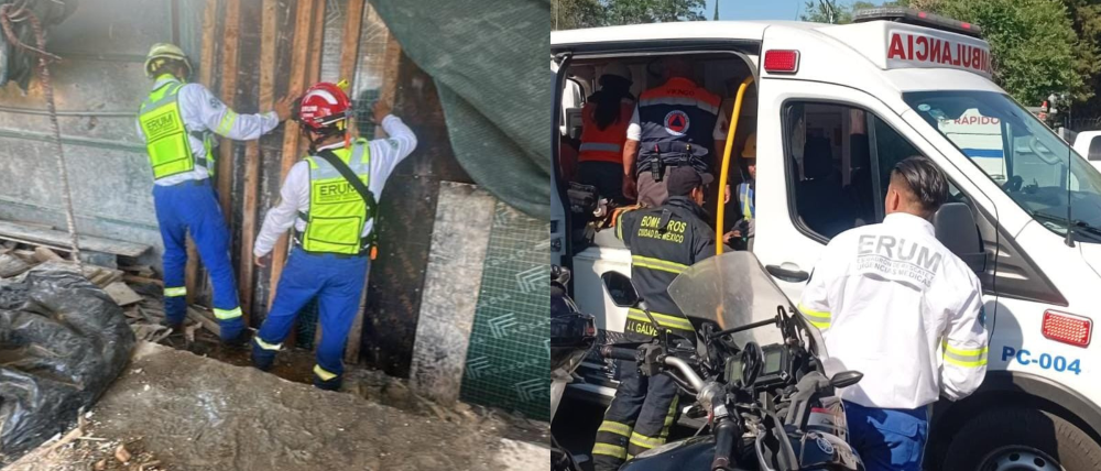 Colapsa grúa en obra de la Roma Sur; reportan cuatro lesionados