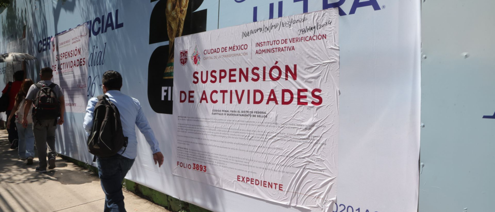 Suspenden publicidad irregular en inmediaciones del Estadio Ciudad de México rumbo al Mundial 2026