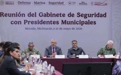 Harfuch realiza reunión “relámpago” con secretarios de Marina y Defensa federales en Michoacán