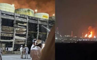 Dos trabajadores en estado crítico tras explosión en refinería de Salina Cruz