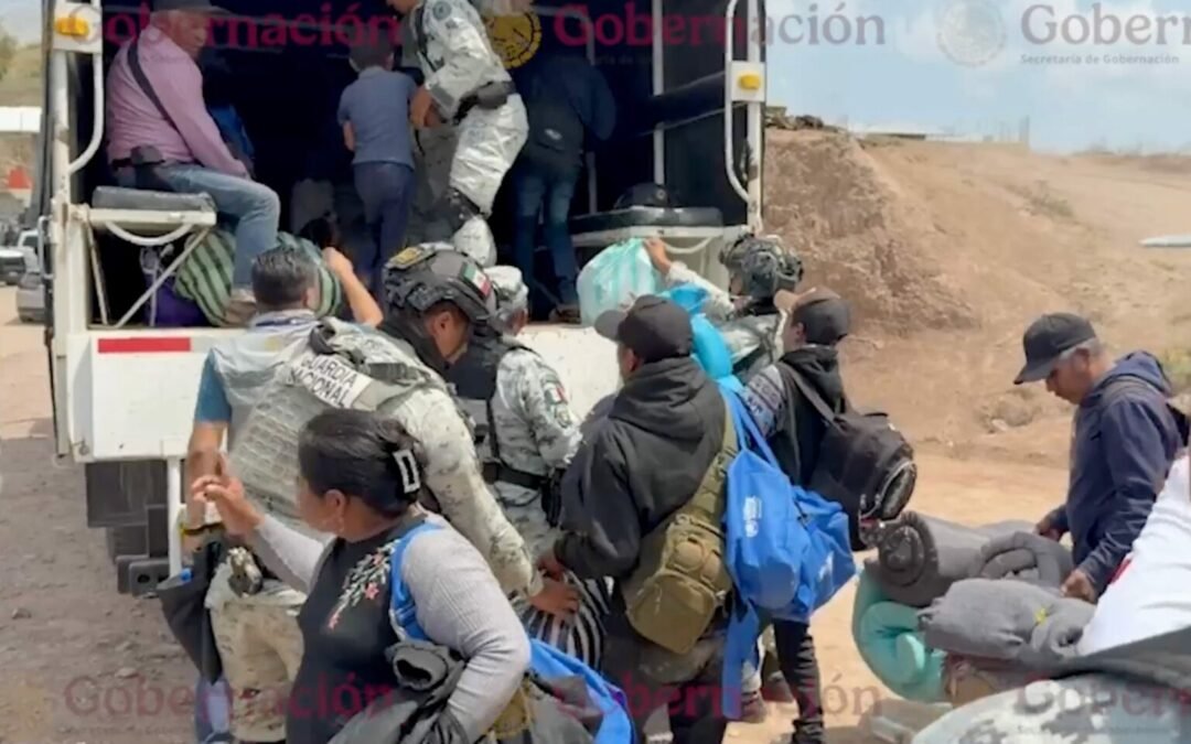 Inicia el regreso de familias desplazadas a Chilapa, Guerrero, con apoyo de fuerzas federales