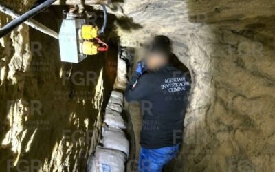 FGR asegura túnel usado para robo de hidrocarburo en Nuevo León; se decomisaron más de 200 mil litros de combustible