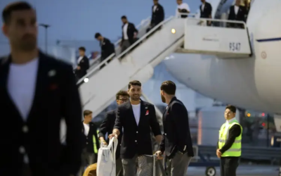 Selección de Irán llega a México bajo un fuerte operativo de seguridad