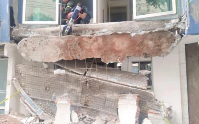 Colapsa balcón en edificio de la colonia Condesa; no se reportan personas lesionadas