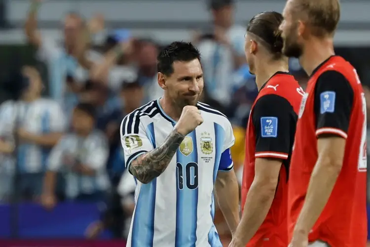 Doblete de Messi le da nuevo triunfo a Argentina sobre Austria