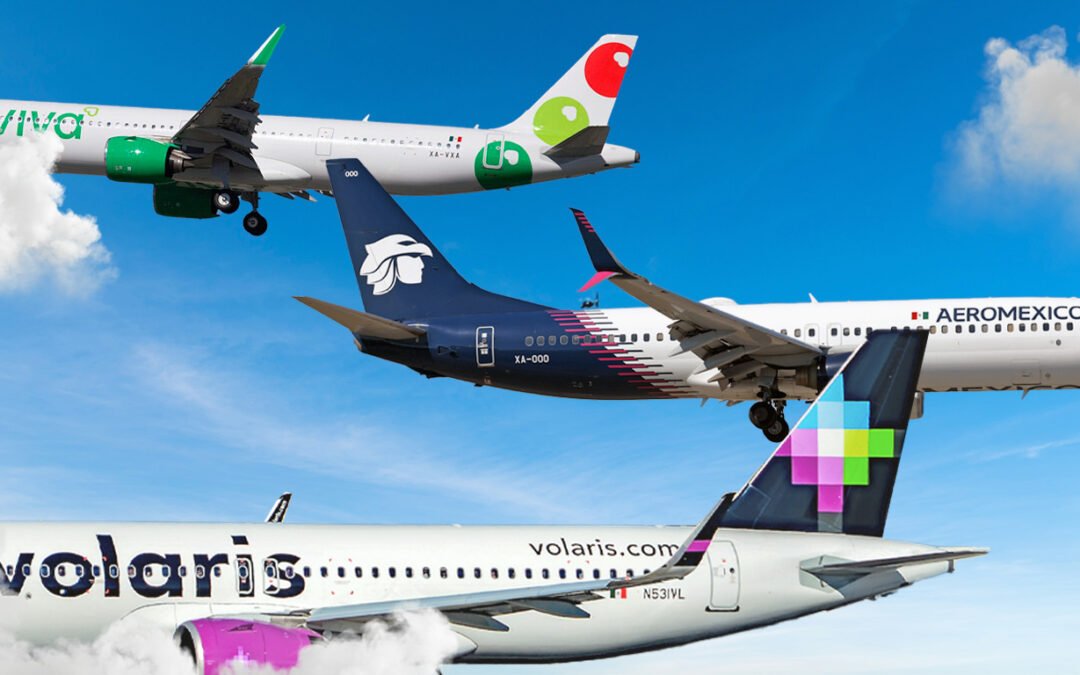 Volaris y Aeroméxico levantan vuelo en mayo; Viva reduce su caída