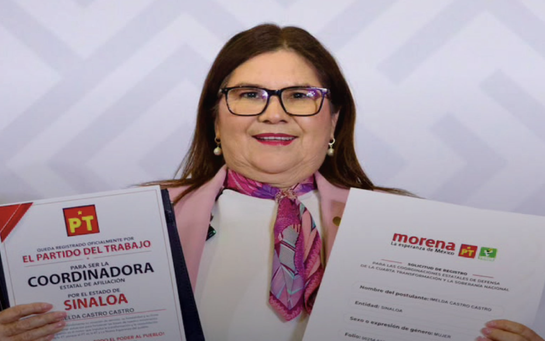 Ansiosos la Sen. Imelda Castro y el DiP. Carlos Puente se registraron para Coordinar «la grilla» de la 4T en Sinaloa y Zacatecas.
