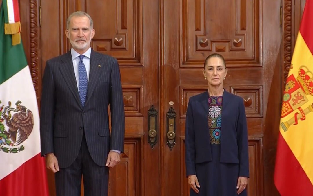 Se reúne el rey de España con Sheinbaum en Palacio Nacional