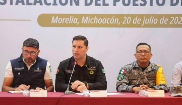 Instalan Puesto de Comando en Michoacán ante temporada de lluvias y ciclones