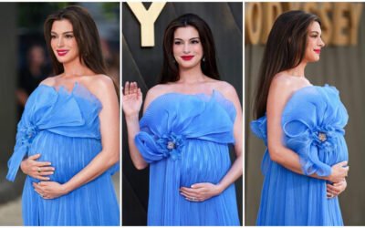 Anne Hathaway presume su pancita de embarazo en la alfombra roja y enternece con las fotos