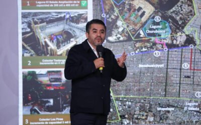 Conagua reporta 90% de avance en obras contra inundaciones en Iztapalapa, La Paz y Neza
