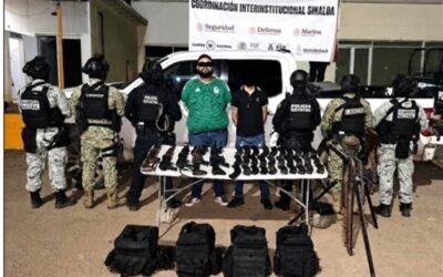 Capturan a Adrián “N” (a) “El 20”, jefe regional del Cártel del Pacifico en Mazatlán.