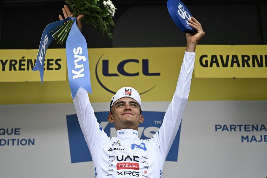Se coloca Isaac del Toro entre los tres mejores del Tour de Francia