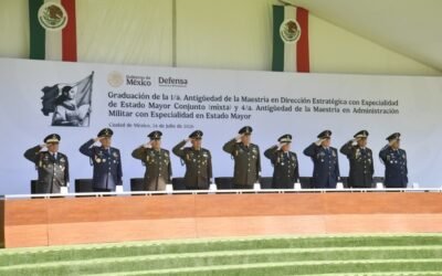 Se gradúan 98 militares de la Escuela Superior de Guerra para servir mejor a México.