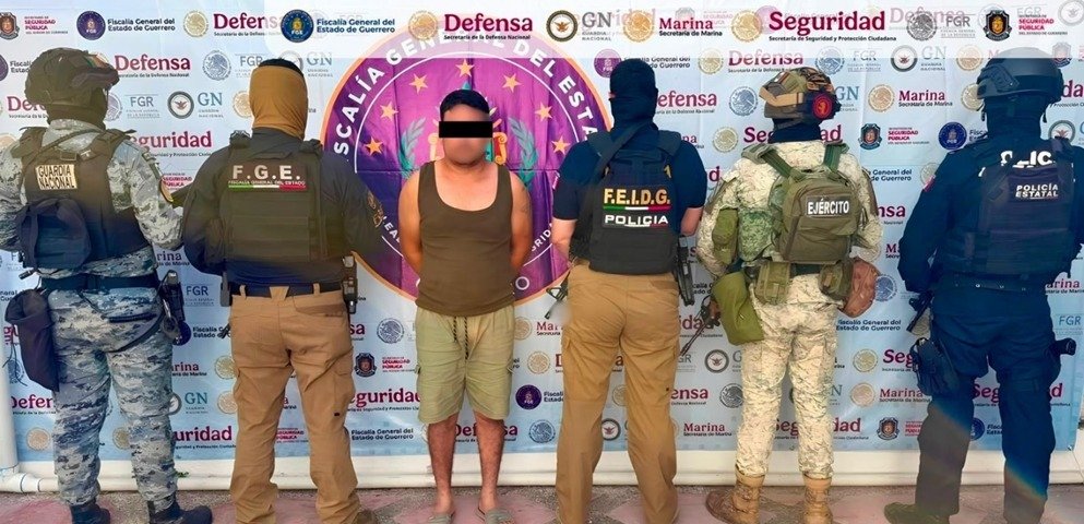 Detienen a Mario “N” líder campesino de Tlayolapa, Gro. acusado de privar de la libertad a personal de la Fiscalía del Estado.