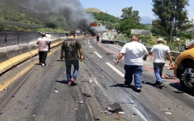 Accidente múltiple en la autopista Guadalajara–Tepic deja nueve muertos y 13 heridos