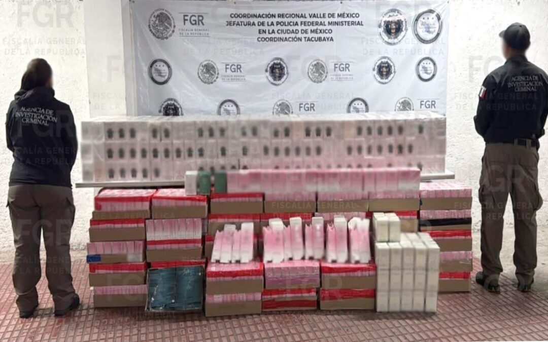 Asegura FGR casi 2 mil 500 perfumes presuntamente falsos en la CDMX