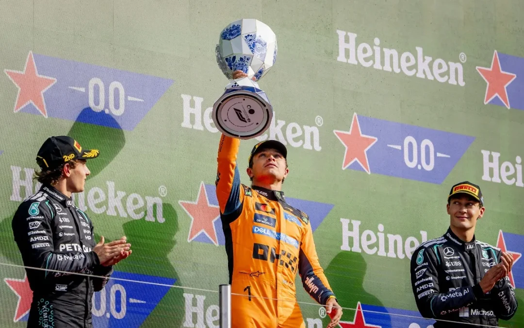 Lando Norris gana el caótico GP de Países Bajos