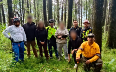 Rescatan a cuatro estudiantes que se extraviaron en Los Dinamos, en la Magdalena Contreras
