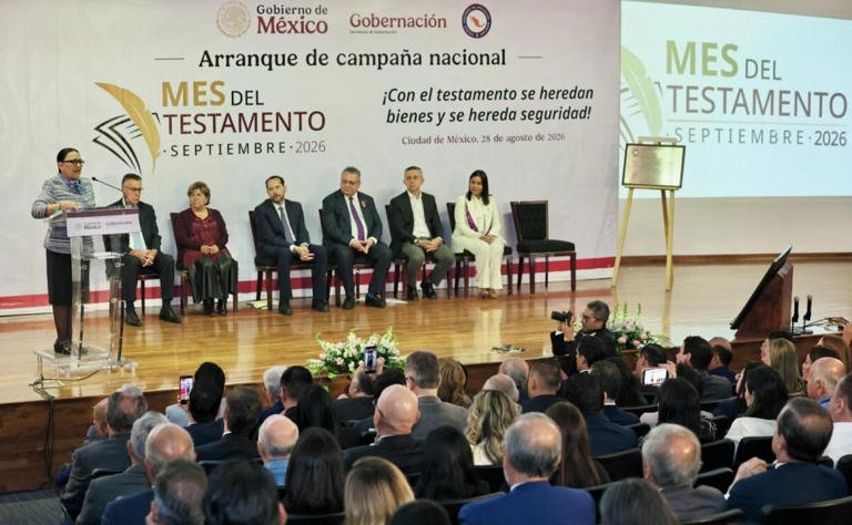 Arranca la Jornada Nacional «Septiembre, mes del testamento»; Segob apuesta por la seguridad jurídica