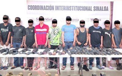 Capturan a 10 sicarios del Cartel Del Pacífico en Concordia, Sin.