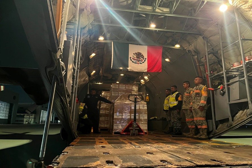Partió el 2º. vuelo del Puente Aéreo de Ayuda Humanitaria a Colombia