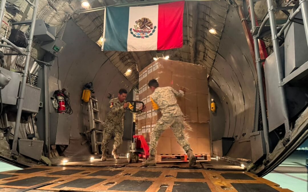 Parte el 3er. vuelo con más Ayuda Humanitaria a Colombia.