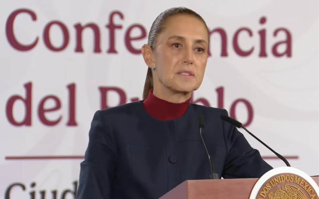 Acusa Sheinbaum injerencia política en retiro de visa a López Beltrán