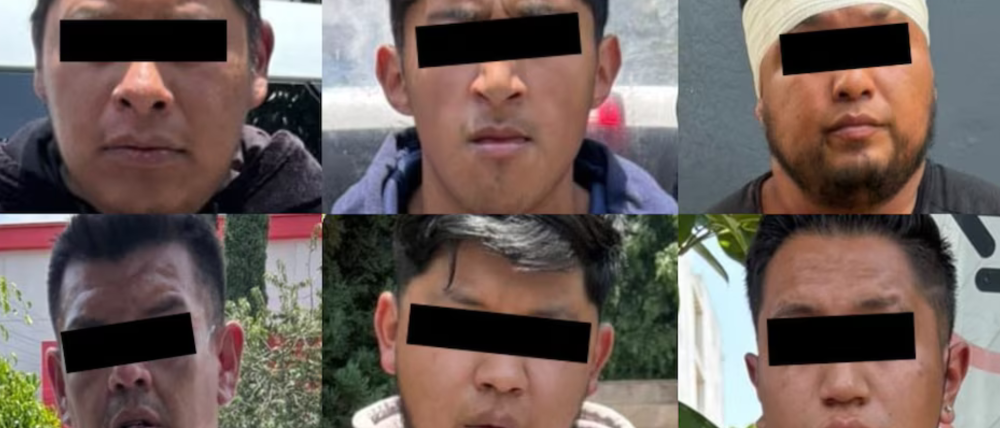 Capturan a 6 lacras  que extorsionaban a repartidores de aplicación.