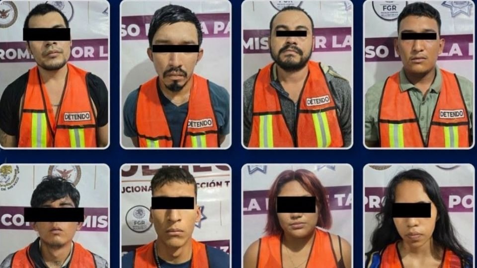 Caen ocho sujetos en Tabasco ligados al incendio de tiendas de conveniencia y vehículos hace más de un mes