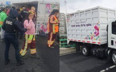 Volcadura de una camioneta en el segundo piso de Periférico deja 16 personas lesionadas